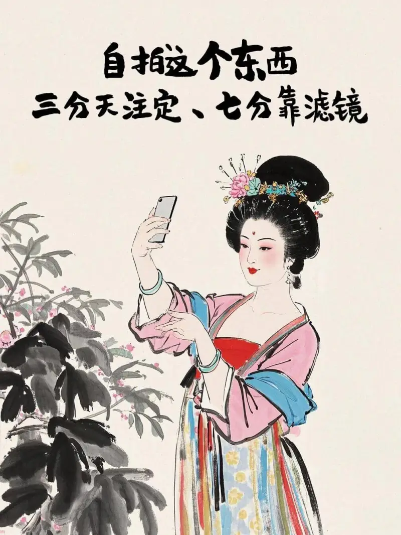 自拍个东西三分天注定，七分靠滤镜