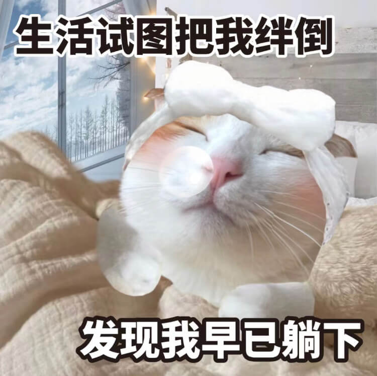 生活试图把我绊倒发现我早已躺下