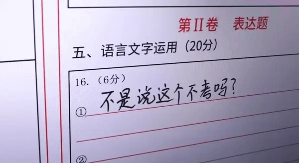 第II卷表达题五、语言文字运用(20分)16.(6分)不是说