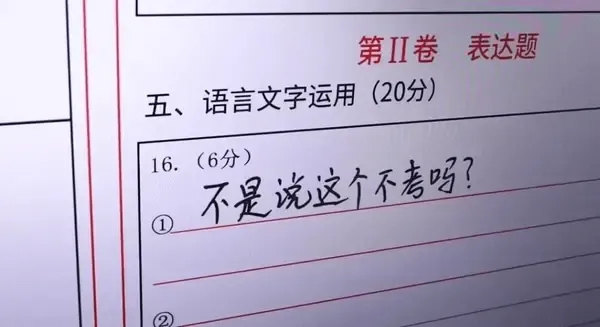 第II卷表达题五、语言文字运用(20分)16.(6分)不是说