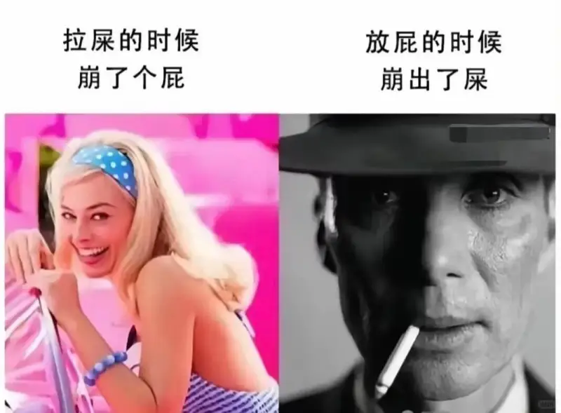 拉屎的时候崩了个屁放屁的时候崩出了屎