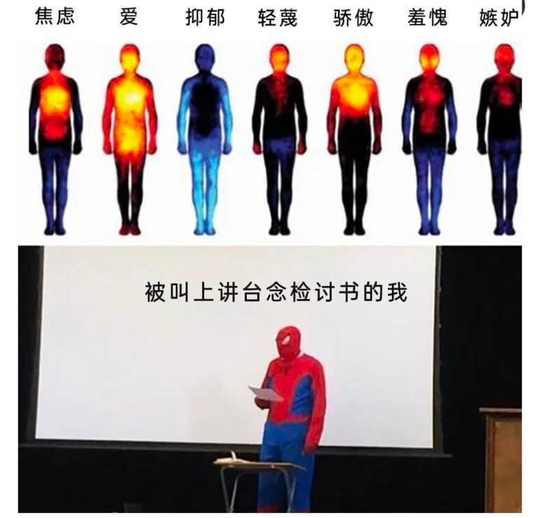 焦虑爱抑郁羞愧嫉妒轻蔑骄傲被叫上讲台念检讨书的我