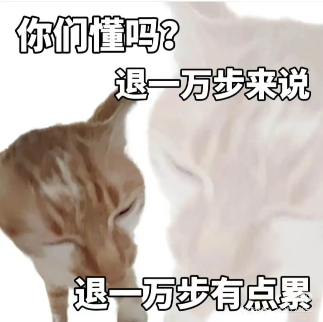 你们懂吗？？退一万步来说，退一万步有点累