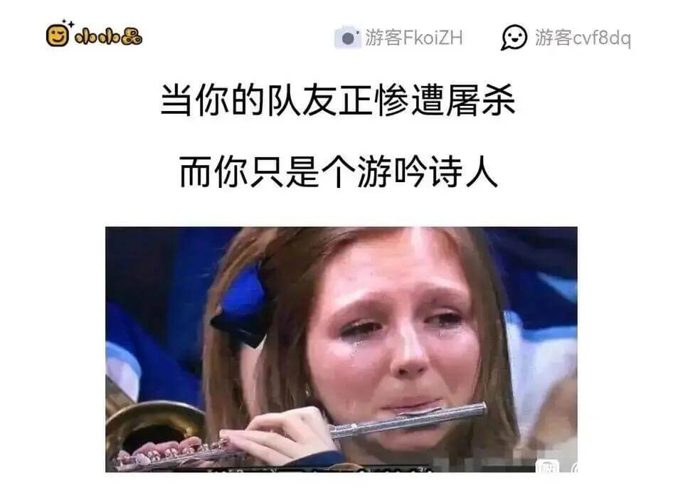 当你队友正惨遭屠杀而你只是个游吟诗人
