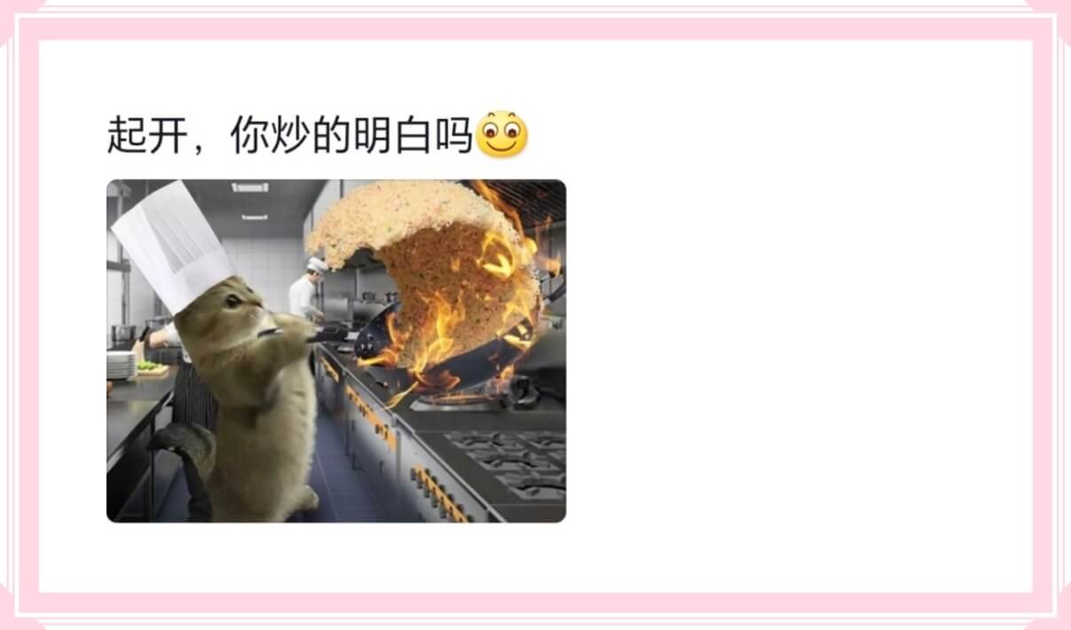 起开，你炒的明白吗