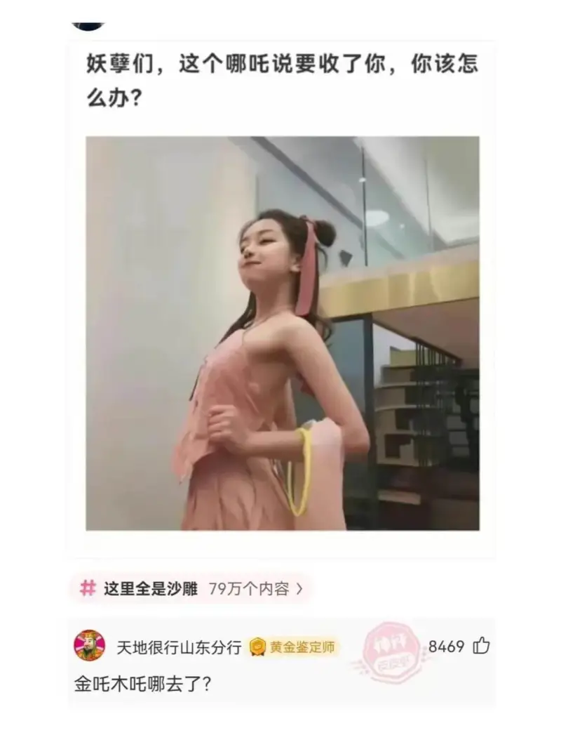 妖孽们，这个哪吒说要收了你，你该怎么办?这里全是沙雕79万个