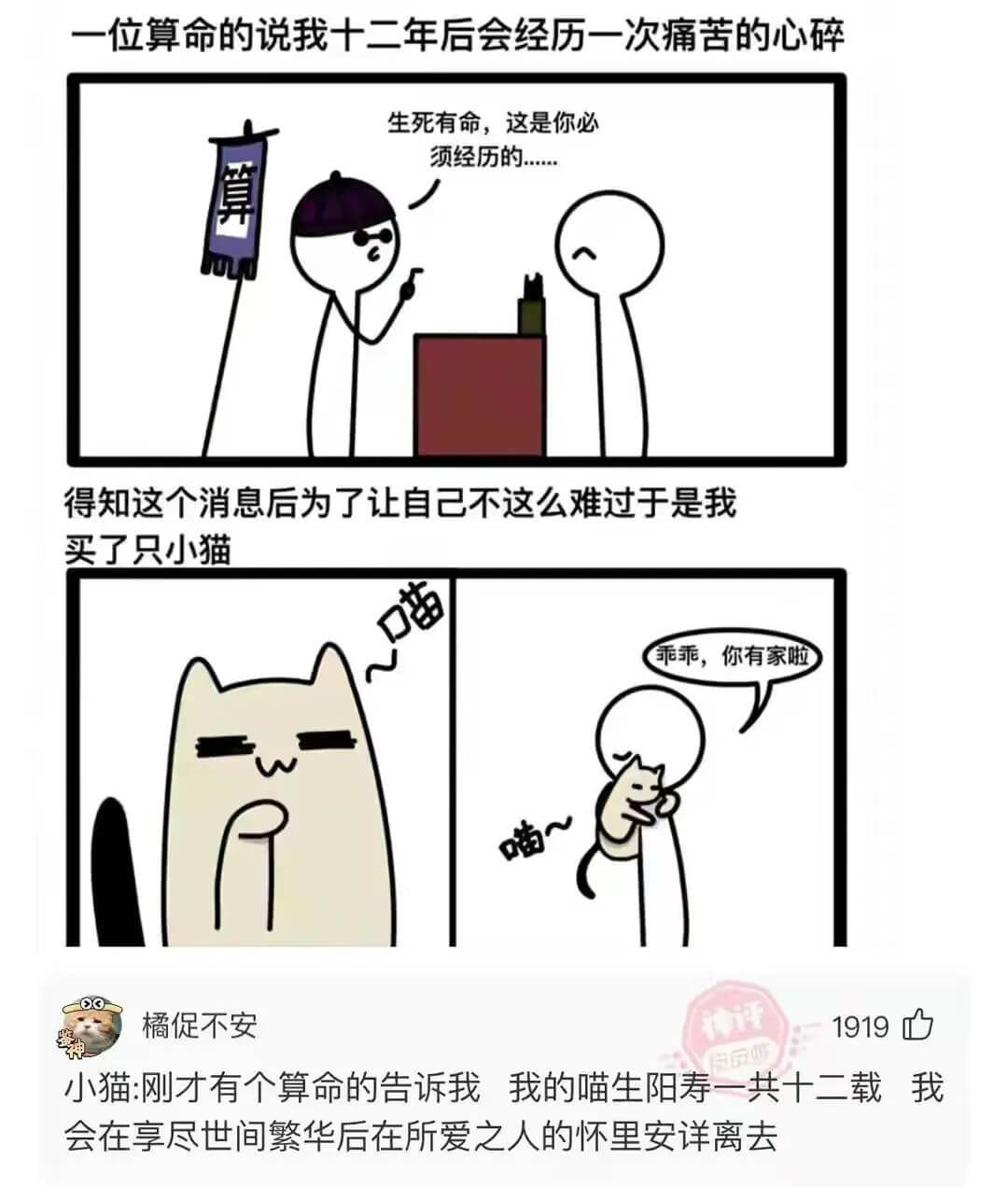 一位算命的说我十二年后会经历一次痛苦的心碎生死有命，这是你必