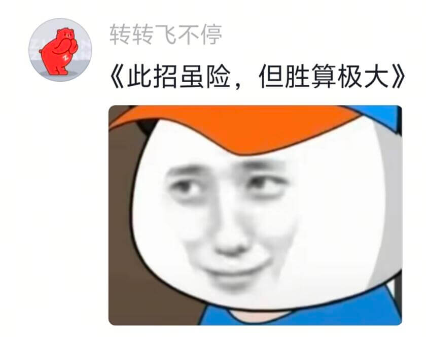 转转飞不停《此招虽险，但胜算极大》