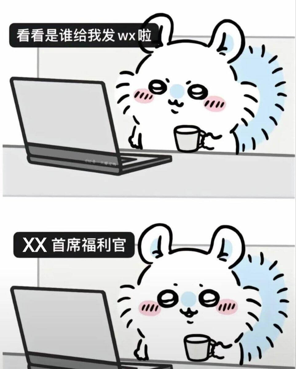 看看是谁给我发wx啦XX首席福利官