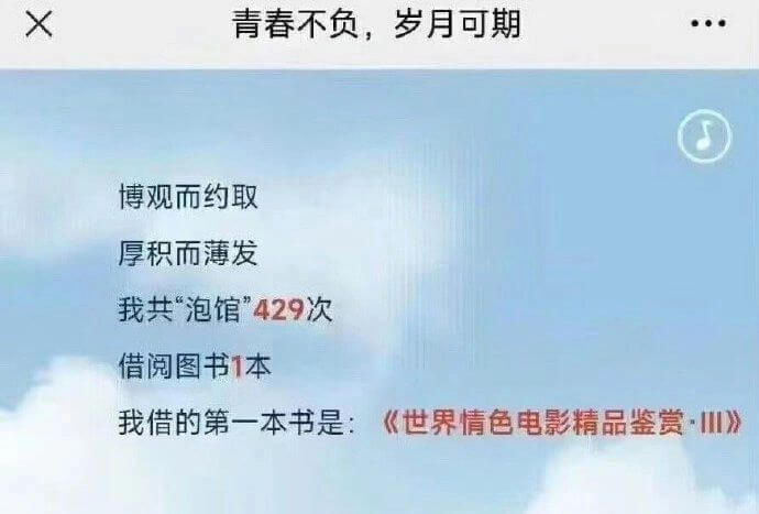 X青春不负，岁月可期博观而约取厚积而薄发我共“泡馆”429次