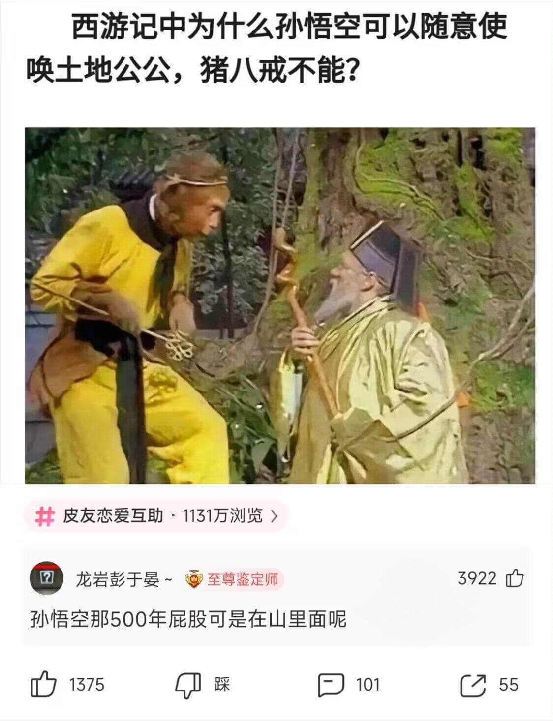 西游记中为什么孙悟空可以随意使唤土地公公，猪八戒不能？皮友恋