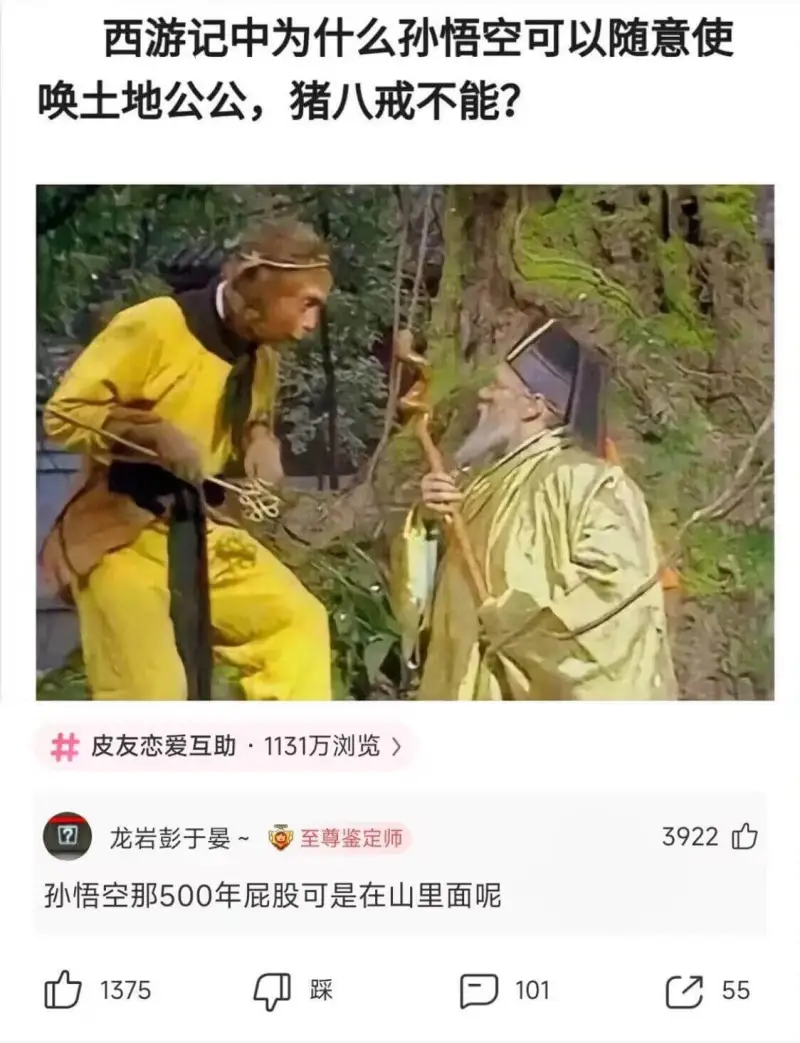 西游记中为什么孙悟空可以随意使唤土地公公，猪八戒不能？皮友恋