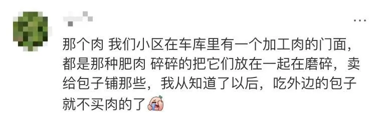 那个肉我们小区在车库里有一都是那种肥肉碎碎的把它们给包子铺那