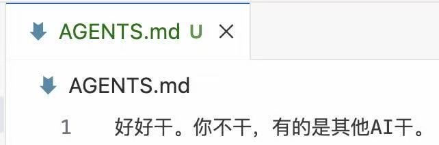 AGENTS.mdUXAGENTS.md1好好干。你不干，有