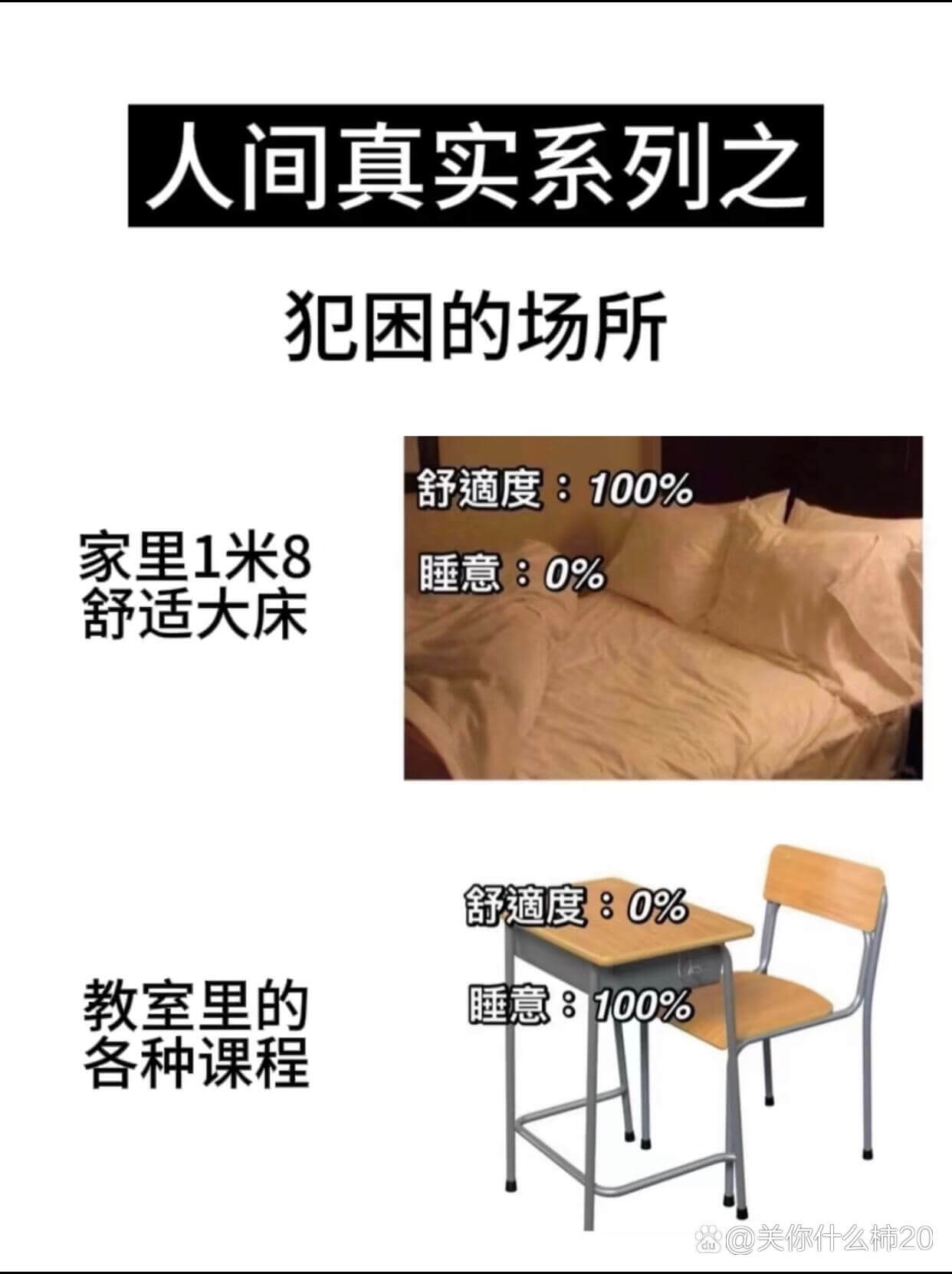 人间真实系列之犯困的场所舒适度：100%家里1米8大床睡意：
