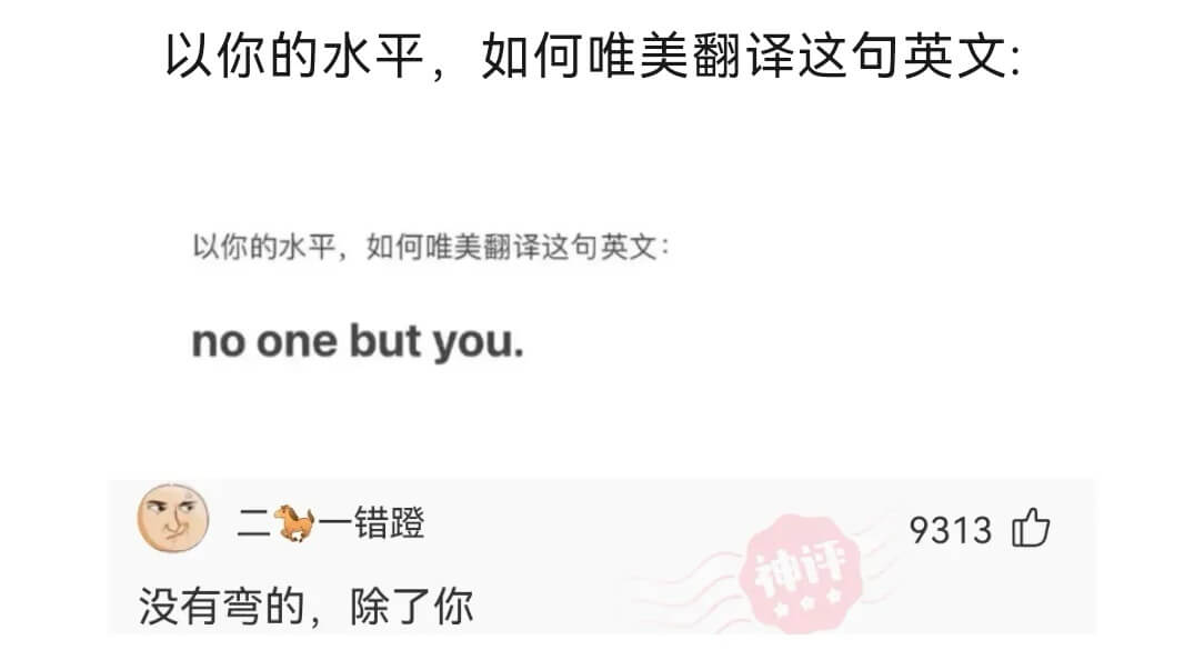 以你的水平,如何唯美翻译这句英文:以你的水平，如何唯美翻译这