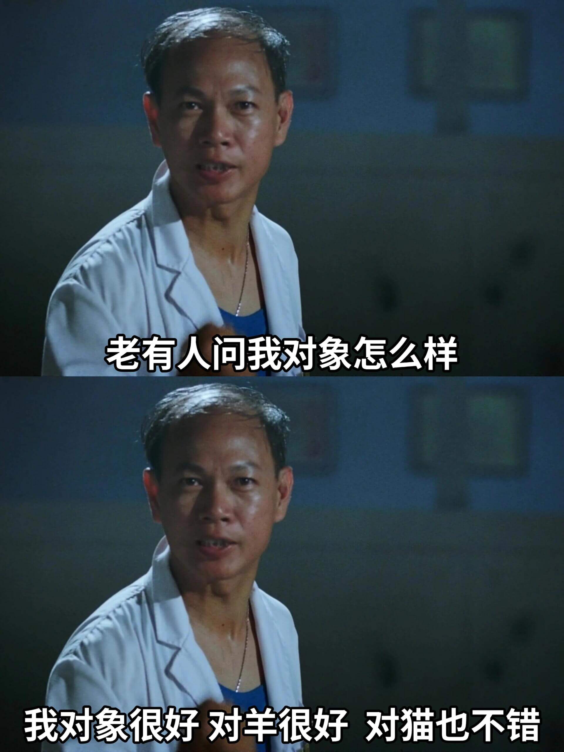 老有人问我对象怎么样我对象很好，对羊很好，对猫也不错。