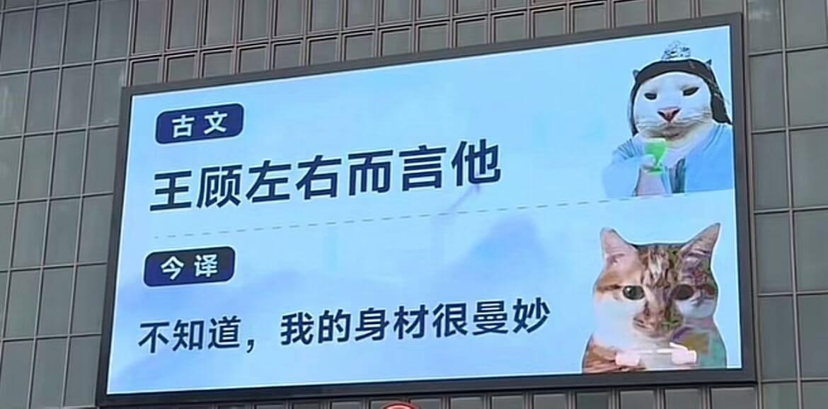 古文：王顾左右而言他今译：不知道，我的身材很曼妙
