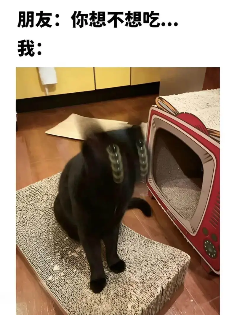 朋友你想不想吃..我：