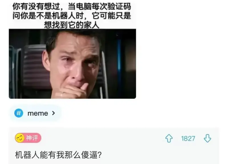 你有没有想过，当电脑每次验证码问你是不是机器人时，它可能只是
