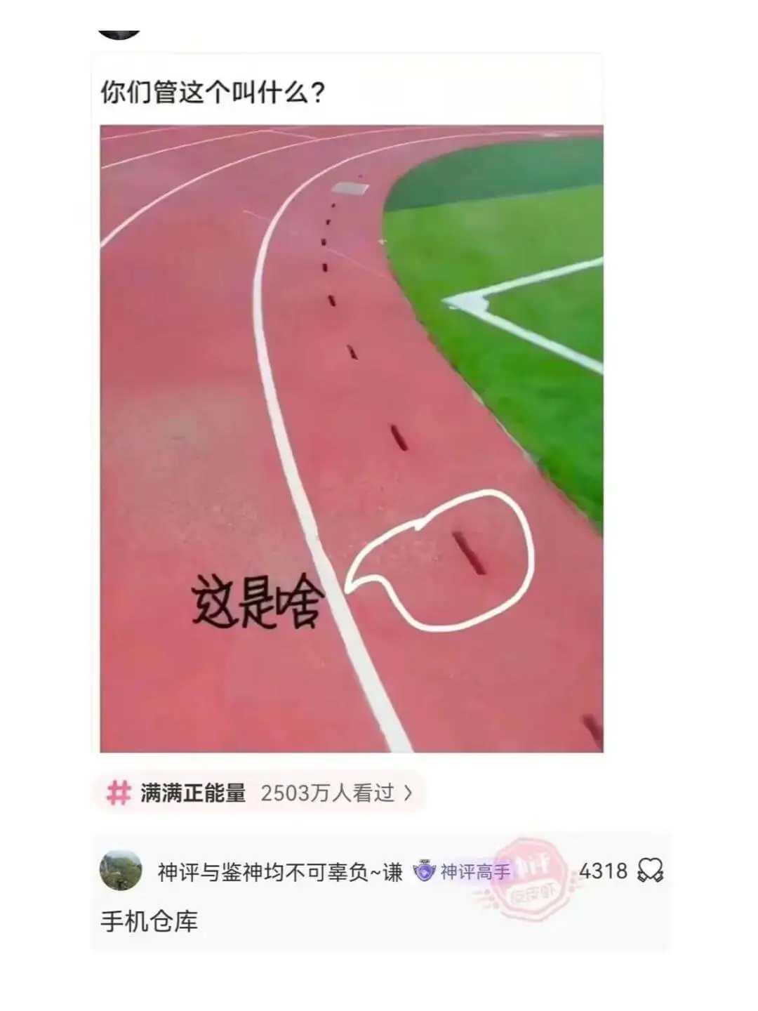 你们管这个叫什么?这是啥满满正能量2503万人看过神评高手4