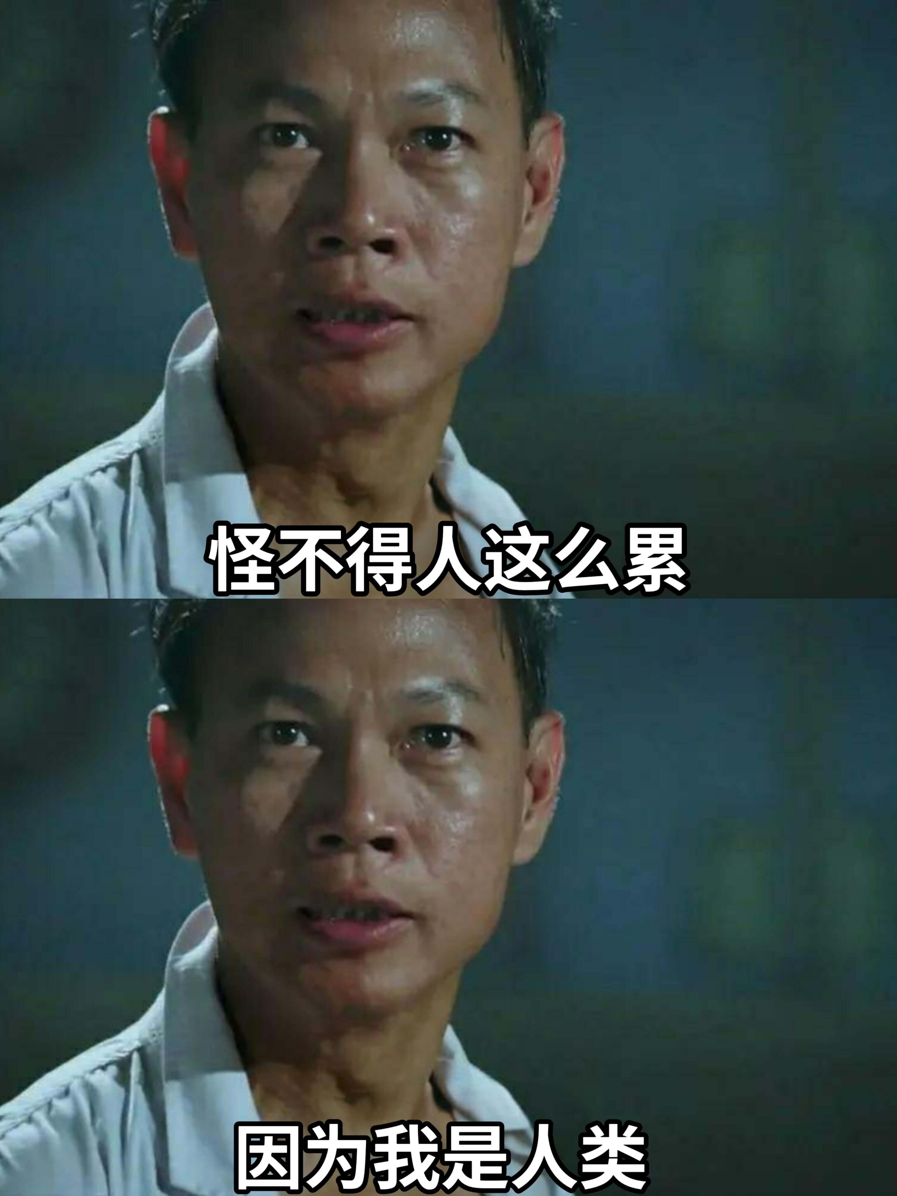 怪不得人这么累，因为我是人类。