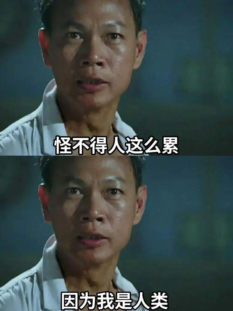 怪不得人这么累，因为我是人类。