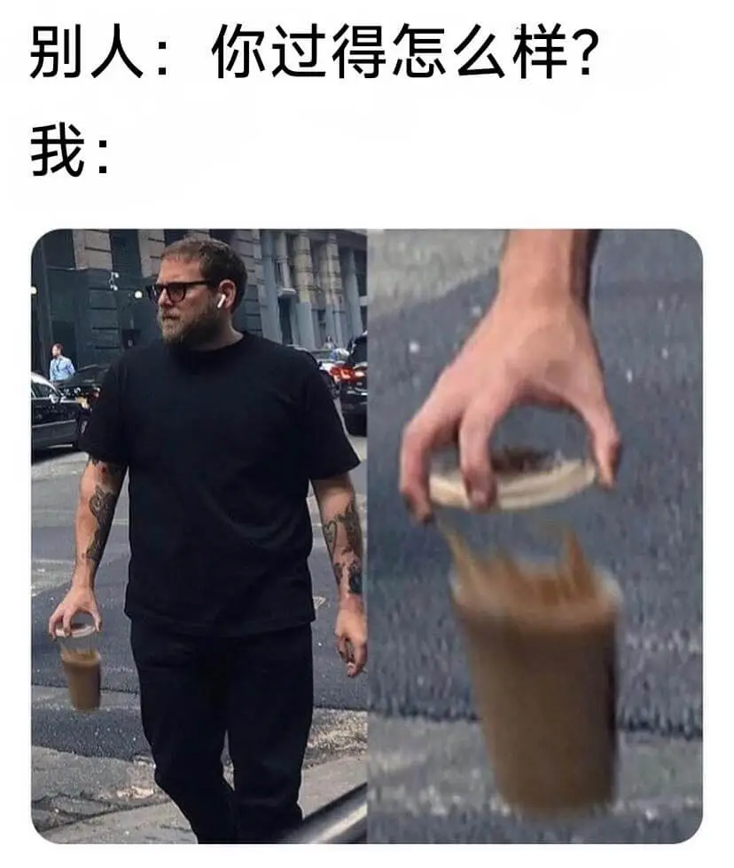 别人：你过得怎么样？我：
