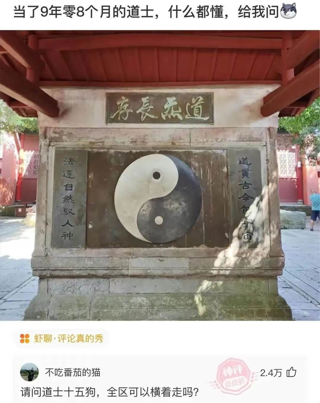 当了9年零8个月的道士，什么都懂，给我问。存長无道法过白然取