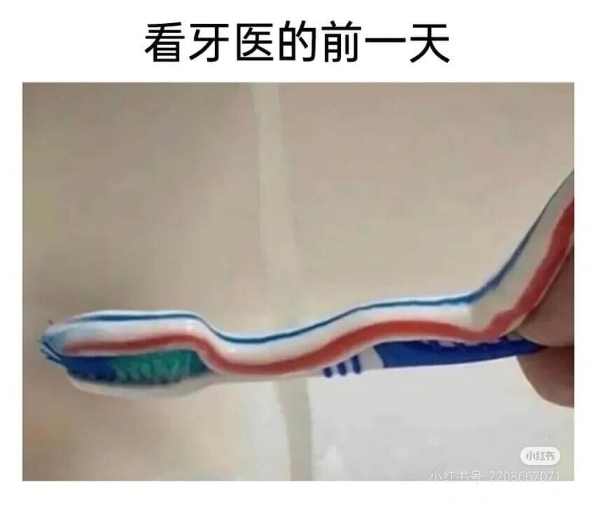 看牙医的前一天小红书小红书号:220866707