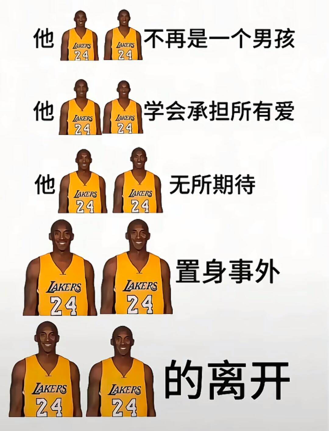 他不再是一个男孩LAKERS24他学会承担所有爱LAKERS
