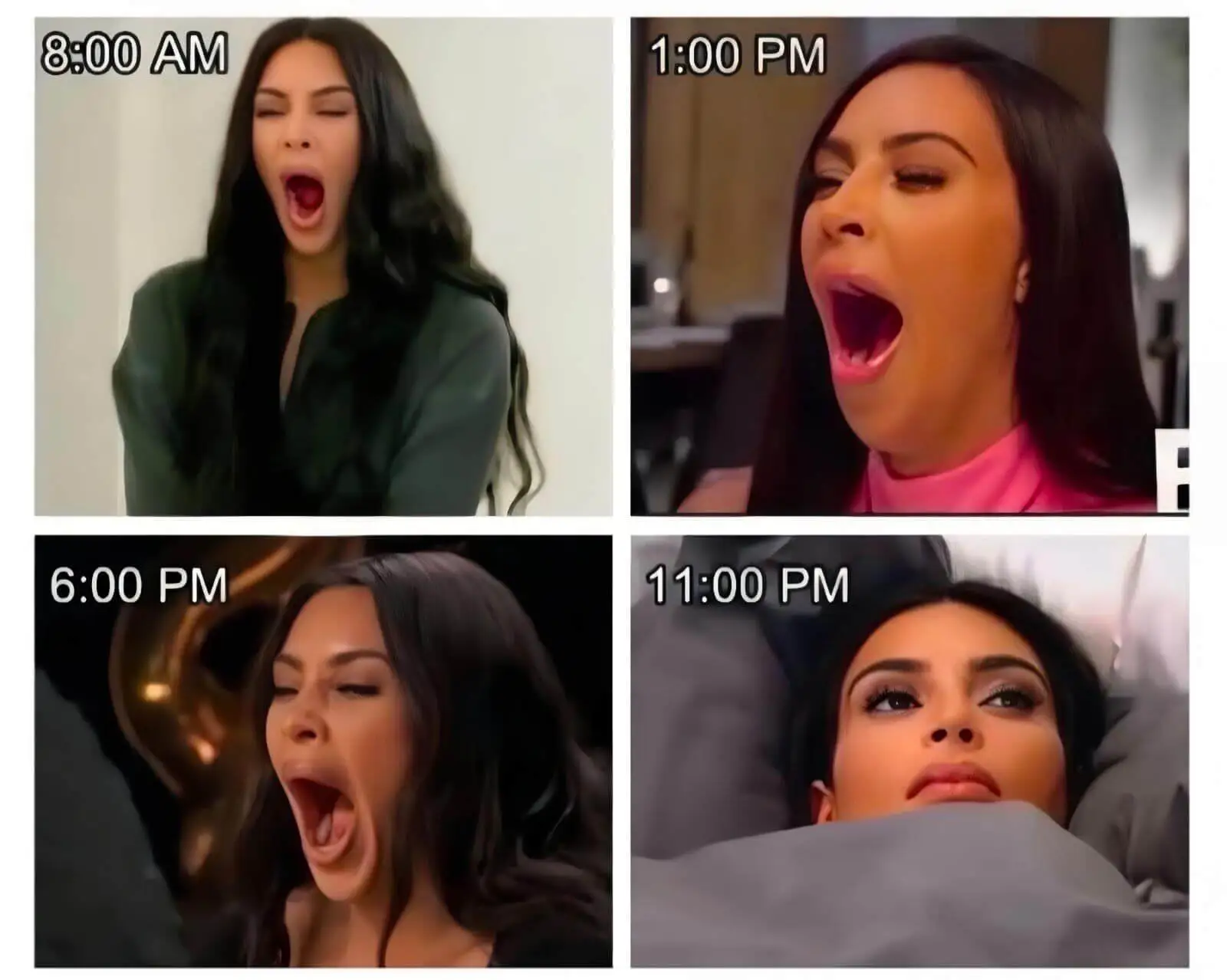 8:00AM1:00PM6:00PM11:00PM