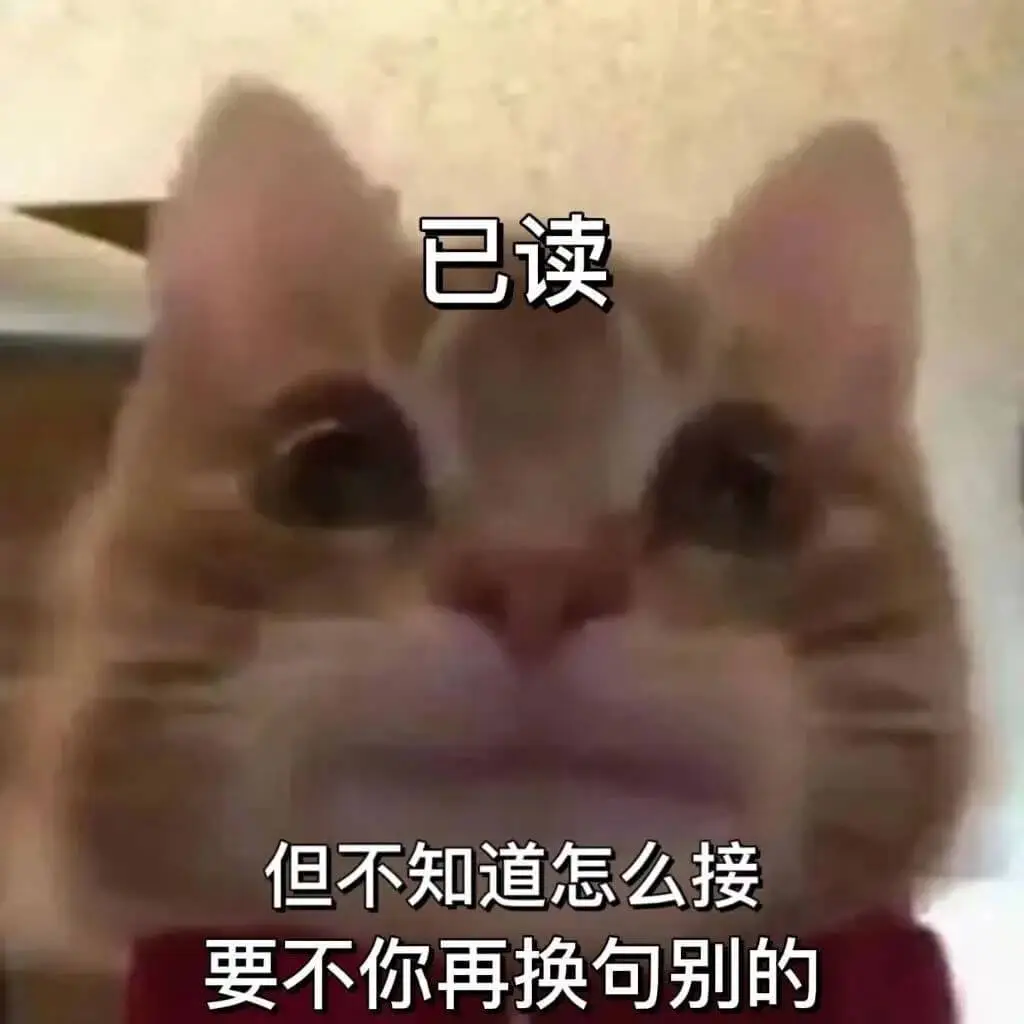 已读但不知道怎么接要不你再换句别的
