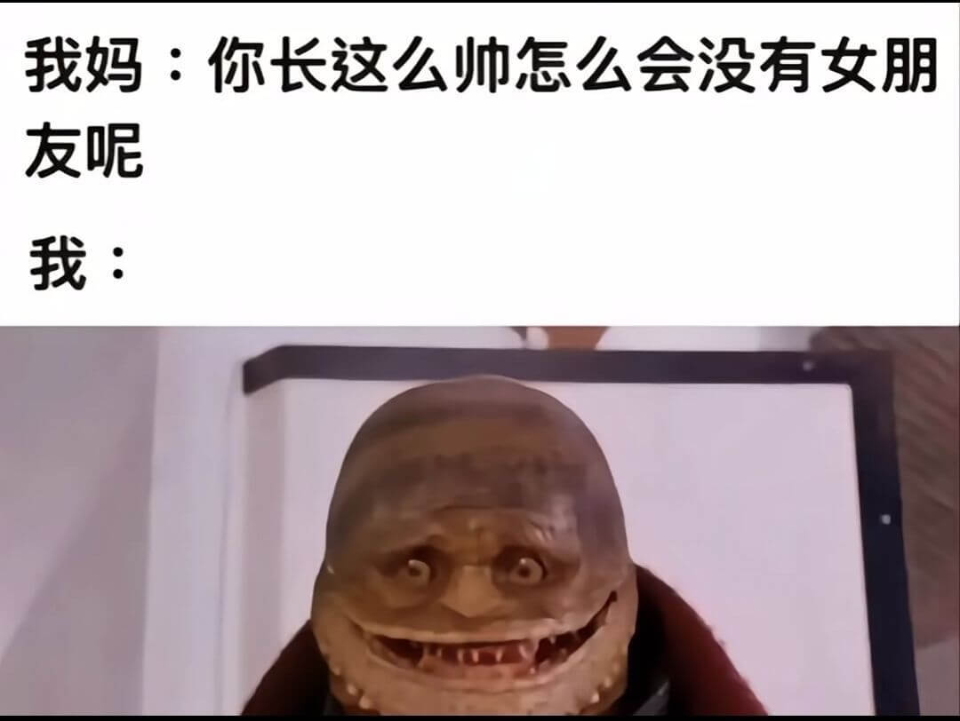 我妈：你长这么师怎么会没有女朋友呢我：